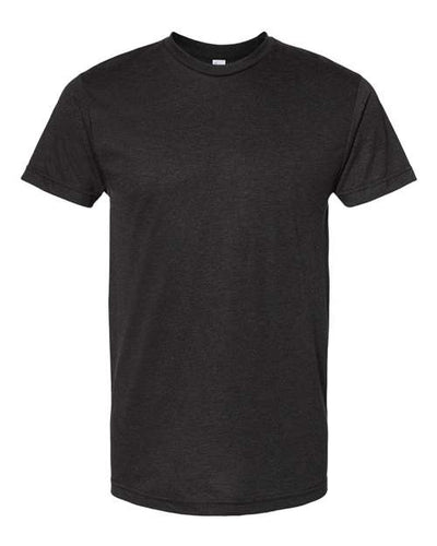 Bayside 5710 Unisex USA-Made Triblend T-Shirt - Tri Black - front
