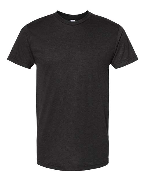 Bayside 5710 Unisex USA-Made Triblend T-Shirt - Tri Black - front