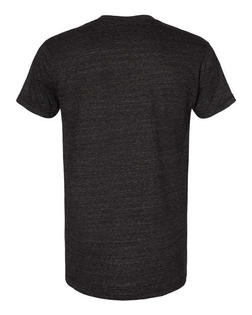 Bayside 5710 Unisex USA-Made Triblend T-Shirt - Tri Charcoal - back