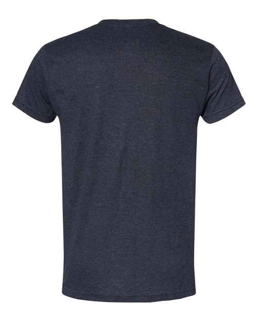 Bayside 5710 Unisex USA-Made Triblend T-Shirt - Tri Navy - back
