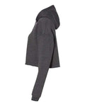 BELLA + CANVAS 7502 Women's Crop Hoodie Sweatshirt - Dark Grey Heather - side