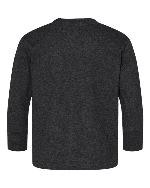 Rabbit Skins 3302 Toddler Fine Jersey Long Sleeve Tee - Vintage Smoke - back