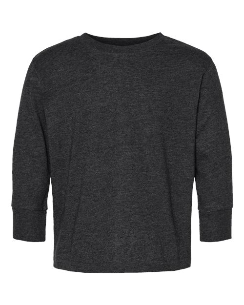 Rabbit Skins 3302 Toddler Fine Jersey Long Sleeve Tee - Vintage Smoke - front
