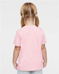 Rabbit Skins 3321 Toddler Fine Jersey Tee - Ballerina - model back