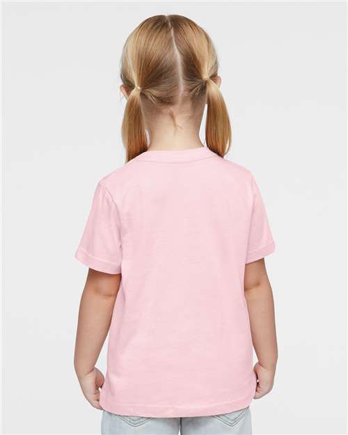 Rabbit Skins 3321 Toddler Fine Jersey Tee - Ballerina - model back