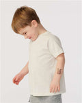 Rabbit Skins 3321 Toddler Fine Jersey Tee - Natural Heather - model side