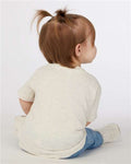 Rabbit Skins 3322 Infant Fine Jersey Tee - Natural Heather - model back
