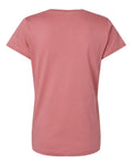 LAT 3507 Women's Fine Jersey V-Neck Tee - Mauvelous - back