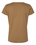 LAT 3516 Women's Fine Jersey Tee - Coyote Brown - back