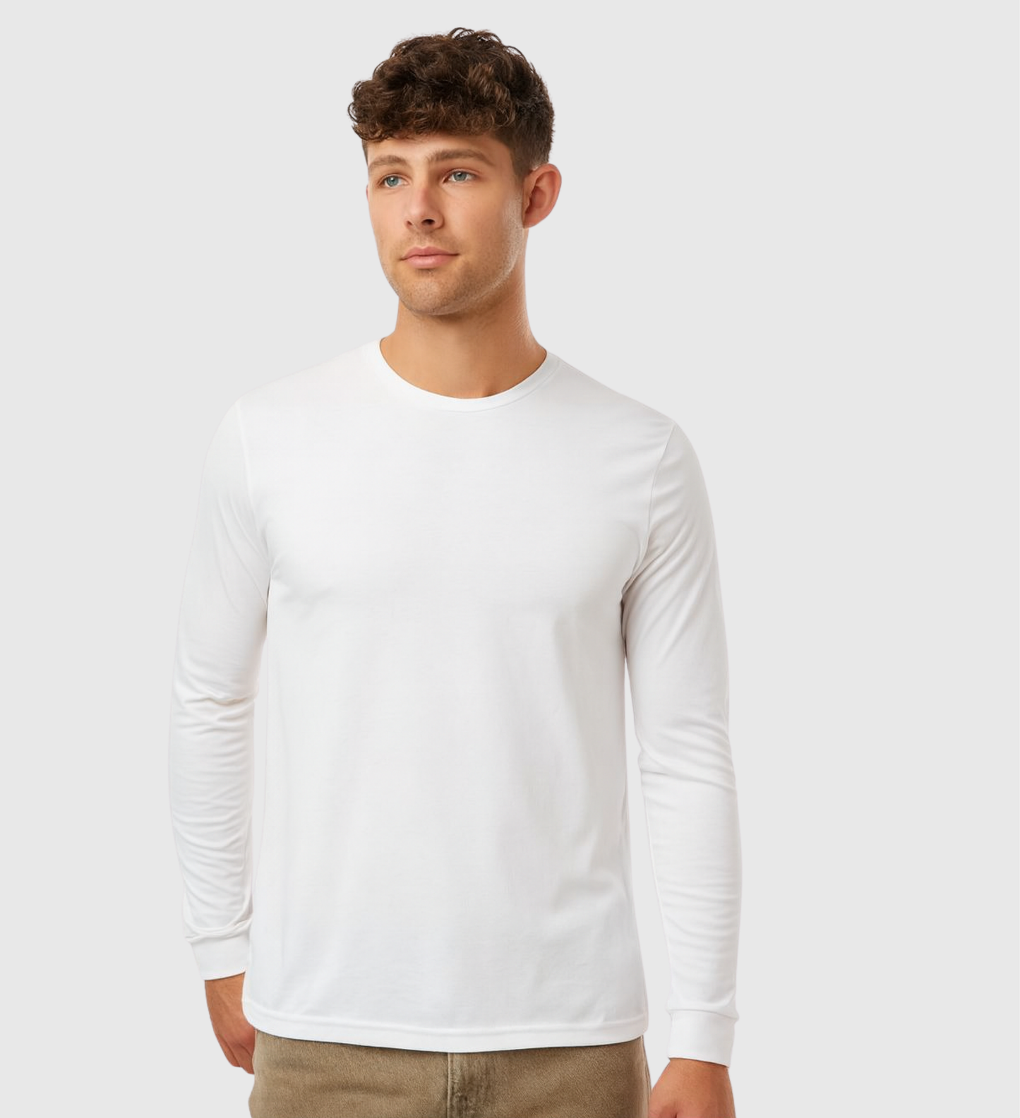Classic Crew Long Sleeve T-Shirt in Redwood, additional view