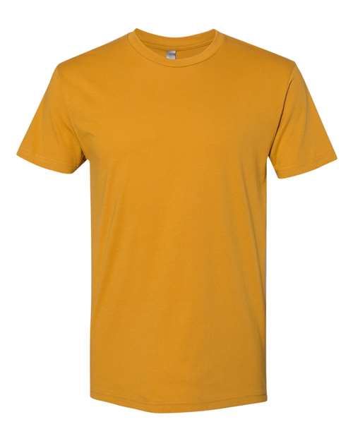 Next Level 3600 Unisex Cotton T-Shirt - Antique Gold - flat front