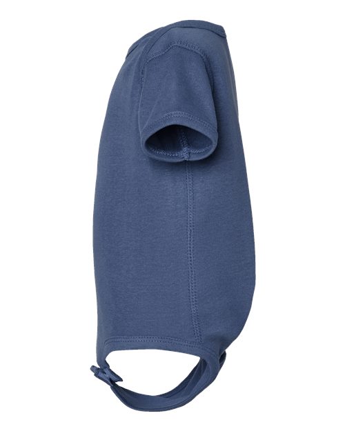 Rabbit Skins 4400 Infant Baby Rib Bodysuit - Indigo - side