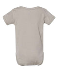 Rabbit Skins 4400 Infant Baby Rib Bodysuit - Titanium - back