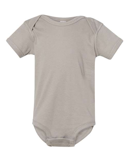 Rabbit Skins 4400 Infant Baby Rib Bodysuit - Titanium - front