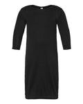 Rabbit Skins 4406 Infant Baby Rib Layette - Black - front