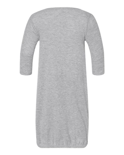 Rabbit Skins 4406 Infant Baby Rib Layette - Heather - back