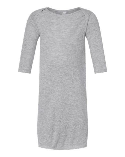Rabbit Skins 4406 Infant Baby Rib Layette - Heather - front