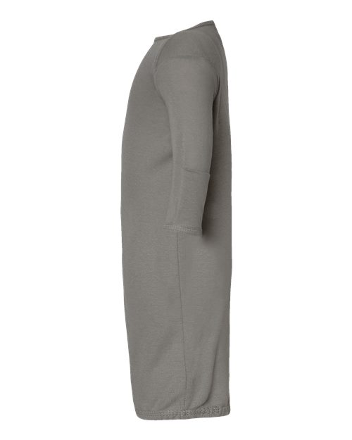 Rabbit Skins 4406 Infant Baby Rib Layette - Titanium - side