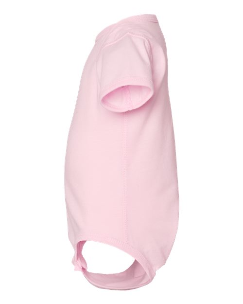 Rabbit Skins 4424 Infant Fine Jersey Bodysuit - Ballerina - side
