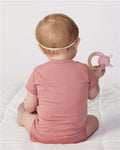 Rabbit Skins 4424 Infant Fine Jersey Bodysuit - Mauvelous - model back