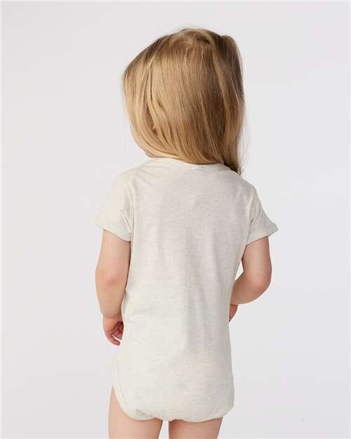 Rabbit Skins 4424 Infant Fine Jersey Bodysuit - Natural Heather - model back