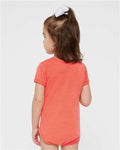 Rabbit Skins 4424 Infant Fine Jersey Bodysuit - Papaya - model back