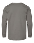 LAT 6201 Youth Fine Jersey Long Sleeve Tee - Titanium - back