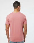 LAT 6901 Unisex Fine Jersey Tee - Mauvelous - model back