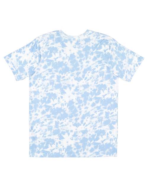 LAT 6901 Unisex Fine Jersey Tee - Sky Tie Dye - back