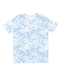 LAT 6901 Unisex Fine Jersey Tee - Sky Tie Dye - front
