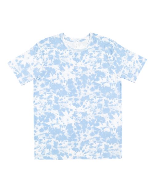 LAT 6901 Unisex Fine Jersey Tee - Sky Tie Dye - front