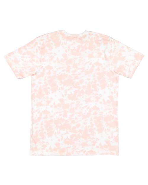 LAT 6901 Unisex Fine Jersey Tee - Rose Tie Dye - back