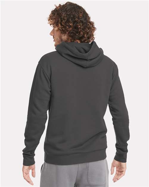 Next Level 9303 Unisex Santa Barbara Hoodie Sweatshirt - Heavy Metal - model back