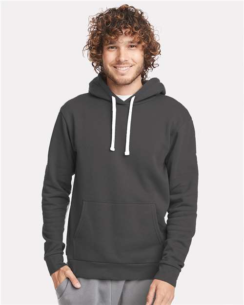 Next Level 9303 Unisex Santa Barbara Hoodie Sweatshirt - Heavy Metal - model front