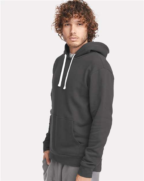 Next Level 9303 Unisex Santa Barbara Hoodie Sweatshirt - Heavy Metal - model side