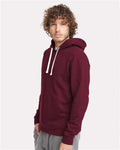 Next Level 9303 Unisex Santa Barbara Hoodie Sweatshirt - Maroon - model side