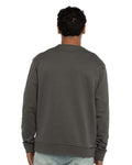 Next Level 9001 Unisex Santa Barbara Pocket Crewneck Sweatshirt - Heavy Metal - model back