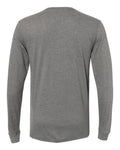 Next Level 6411 Unisex Sueded Long Sleeve T-Shirt - Dark Heather Grey - back