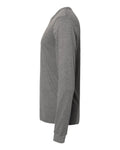 Next Level 6411 Unisex Sueded Long Sleeve T-Shirt - Dark Heather Grey - side
