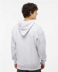 J. America 8830 Men's Sport Lace Hooded Sweatshirt - Ash Heather - model back