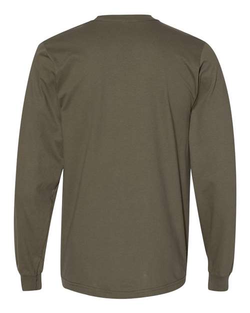 American Apparel 2007 Unisex Fine Jersey Long Sleeve Tee - Lieutenant - back