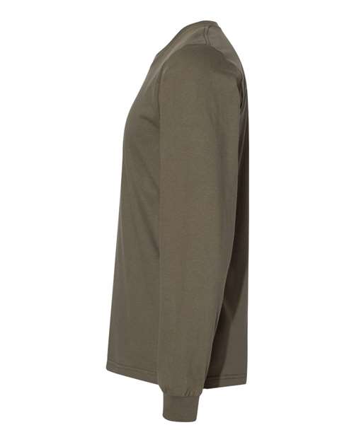 American Apparel 2007 Unisex Fine Jersey Long Sleeve Tee - Lieutenant - side