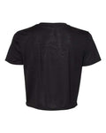 BELLA + CANVAS 8882 Women’s Flowy Crop Tee - Black - back