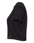 BELLA + CANVAS 8882 Women’s Flowy Crop Tee - Black - side