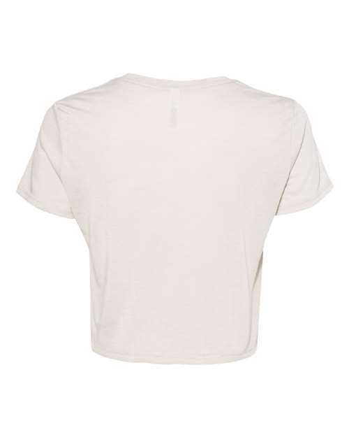 BELLA + CANVAS 8882 Women’s Flowy Crop Tee - Heather Dust - back