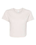 BELLA + CANVAS 8882 Women’s Flowy Crop Tee - Heather Dust - front