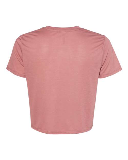 BELLA + CANVAS 8882 Women’s Flowy Crop Tee - Mauve - back