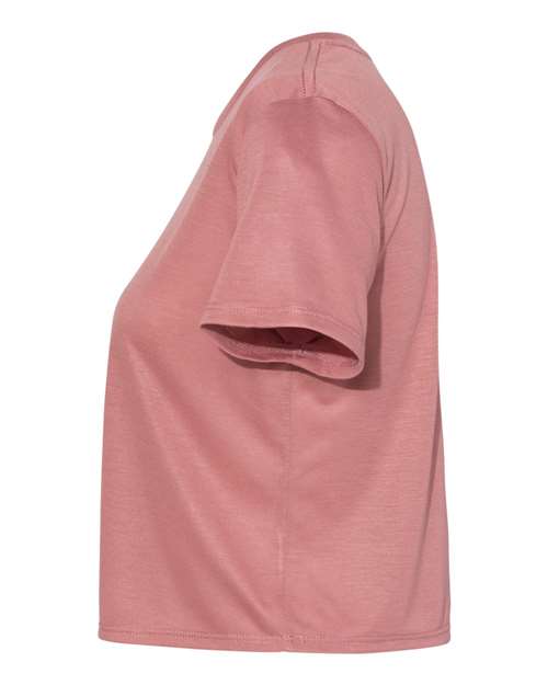 BELLA + CANVAS 8882 Women’s Flowy Crop Tee - Mauve - side