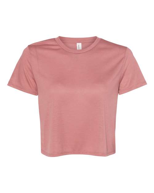 BELLA + CANVAS 8882 Women’s Flowy Crop Tee - Mauve - front