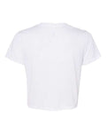 BELLA + CANVAS 8882 Women’s Flowy Crop Tee - White - back